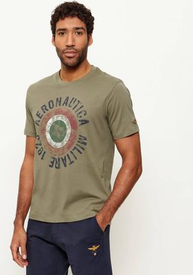 Aeronautica Militare - T-shirt męski ze sklepu: Gomez Fashion Store w kategorii: T-shirty męskie - zdjęcie 874714-BD9-10338_AM261M000011424