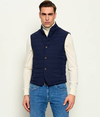 Kamizelka męska na wiosnę jesienna Eleventy ze sklepu: Gomez Fashion Store w kategorii: Kamizelki męskie - zdjęcie 874714-BD9-10338_EV262M000018011