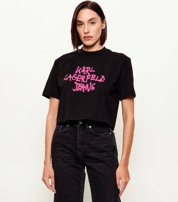 Bluzka damska na wiosnę młodzieżowa Karl Lagerfeld Jeans ze sklepu: Gomez Fashion Store w kategorii: Bluzki damskie - zdjęcie 874714-BD9-10338_KJ261W000012002
