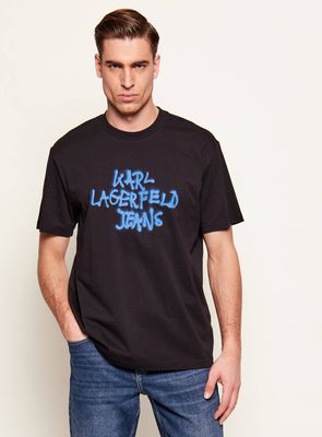 T-shirt męski na wiosnę Karl Lagerfeld Jeans ze sklepu: Gomez Fashion Store w kategorii: T-shirty męskie - zdjęcie 874714-BD9-10338_KJ261M000010002
