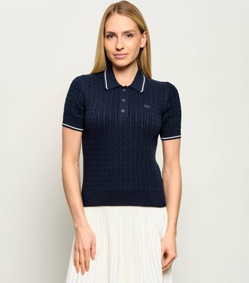 Sweter damski na lato Lacoste ze sklepu: Gomez Fashion Store w kategorii: Swetry damskie - zdjęcie 874714-BD9-10338_LA262W000015166