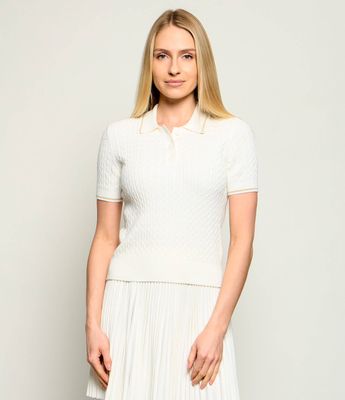 Sweter damski wiosenny Lacoste ze sklepu: Gomez Fashion Store w kategorii: Swetry damskie - zdjęcie 874714-BD9-10338_LA262W000015129