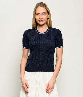 Sweter damski Lacoste ze sklepu: Gomez Fashion Store w kategorii: Swetry damskie - zdjęcie 874714-BD9-10338_LA262W000016166