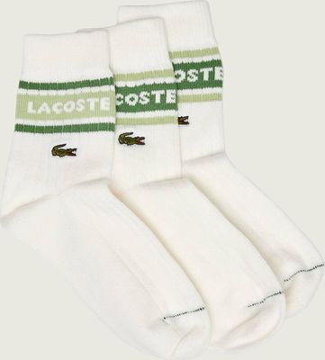 Skarpetki damskie w abstrakcyjne wzory Lacoste ze sklepu: Gomez Fashion Store w kategorii: Skarpetki damskie - zdjęcie 874714-BD9-10338_LA262W000052C41