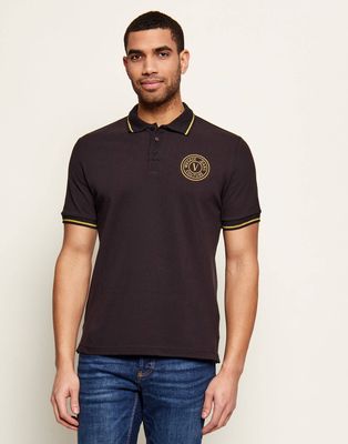 Versace Jeans Couture - T-shirt męski casual ze sklepu: Gomez Fashion Store w kategorii: T-shirty męskie - zdjęcie 874714-BD9-10338_VR262M000061A06