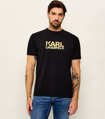 T-shirt męski w stylu młodzieżowym Karl Lagerfeld ze sklepu: Gomez Fashion Store w kategorii: T-shirty męskie - zdjęcie 874714-BD9-10338_KL262M000001160