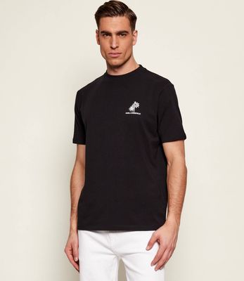 T-shirt męski na lato Karl Lagerfeld ze sklepu: Gomez Fashion Store w kategorii: T-shirty męskie - zdjęcie 874714-BD9-10338_KL262M000011990