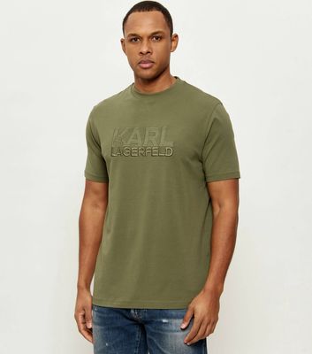 T-shirt męski letni młodzieżowy Karl Lagerfeld ze sklepu: Gomez Fashion Store w kategorii: T-shirty męskie - zdjęcie 874714-BD9-10338_KL262M000018C10