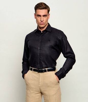 Koszula męska na lato Karl Lagerfeld ze sklepu: Gomez Fashion Store w kategorii: Koszule męskie - zdjęcie 874714-BD9-10338_KL262M000050990