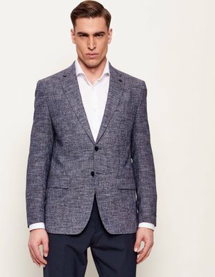 Karl Lagerfeld - Marynarka męska elegancka ze sklepu: Gomez Fashion Store w kategorii: Marynarki męskie - zdjęcie 874714-BD9-10338_KL262M000113E27