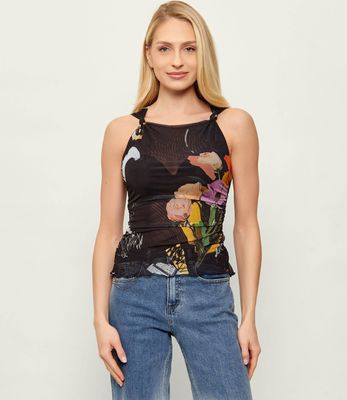 Desigual - Bluzka damska letnia ze sklepu: Gomez Fashion Store w kategorii: Bluzki damskie - zdjęcie 874714-BD9-10338_DU262W000076002
