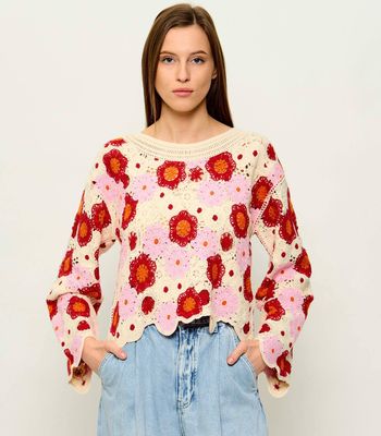 Sweter damski Desigual ze sklepu: Gomez Fashion Store w kategorii: Swetry damskie - zdjęcie 874714-BD9-10338_DU262W000097066