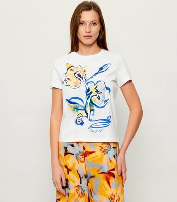 Bluzka damska wiosenna Desigual ze sklepu: Gomez Fashion Store w kategorii: Bluzki damskie - zdjęcie 874714-BD9-10338_DU262W000106065
