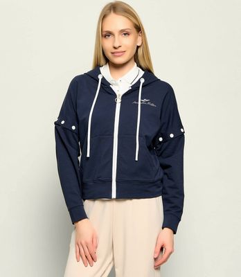 Aeronautica Militare - Bluza damska jesienna ze sklepu: Gomez Fashion Store w kategorii: Bluzy damskie - zdjęcie 874714-BD9-10338_AM262W000012001