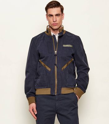 Kurtka męska na wiosnę Aeronautica Militare ze sklepu: Gomez Fashion Store w kategorii: Kurtki męskie - zdjęcie 874714-BD9-10338_AM262M000020001