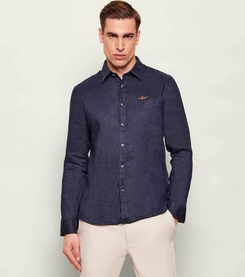 Aeronautica Militare - Koszula męska na lato ze sklepu: Gomez Fashion Store w kategorii: Koszule męskie - zdjęcie 874714-BD9-10338_AM262M000036001