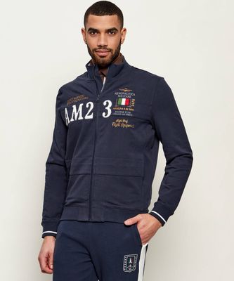Bluza męska w stylu młodzieżowym Aeronautica Militare ze sklepu: Gomez Fashion Store w kategorii: Bluzy męskie - zdjęcie 874714-BD9-10338_AM262M000039001