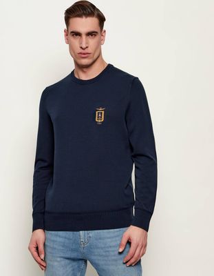 Sweter męski wiosenny Aeronautica Militare ze sklepu: Gomez Fashion Store w kategorii: Swetry męskie - zdjęcie 874714-BD9-10338_AM262M000043001