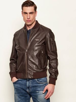 Kurtka męska na jesień Aeronautica Militare ze sklepu: Gomez Fashion Store w kategorii: Kurtki męskie - zdjęcie 874714-BD9-10338_AM262M000058450