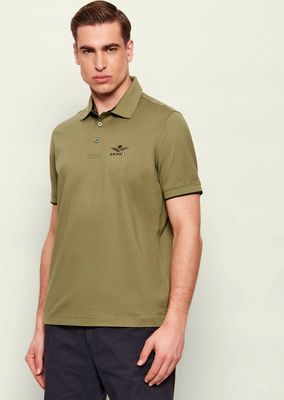 Aeronautica Militare - T-shirt męski wiosenny ze sklepu: Gomez Fashion Store w kategorii: T-shirty męskie - zdjęcie 874714-BD9-10338_AM262M000061424
