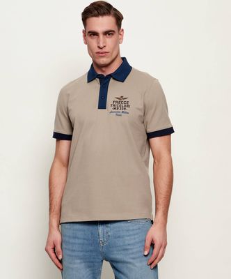 T-shirt męski na wiosnę Aeronautica Militare ze sklepu: Gomez Fashion Store w kategorii: T-shirty męskie - zdjęcie 874714-BD9-10338_AM262M000062382