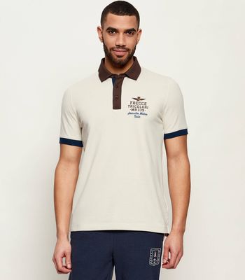 T-shirt męski na wiosnę Aeronautica Militare ze sklepu: Gomez Fashion Store w kategorii: T-shirty męskie - zdjęcie 874714-BD9-10338_AM262M000062137