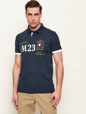 Aeronautica Militare - T-shirt męski na wiosnę ze sklepu: Gomez Fashion Store w kategorii: T-shirty męskie - zdjęcie 874714-BD9-10338_AM262M000067001