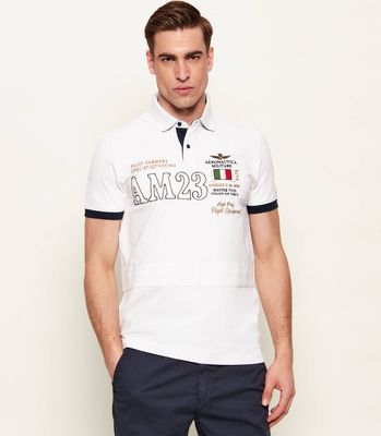 T-shirt męski młodzieżowy Aeronautica Militare ze sklepu: Gomez Fashion Store w kategorii: T-shirty męskie - zdjęcie 874714-BD9-10338_AM262M000067002