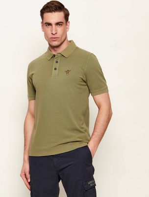 Aeronautica Militare - T-shirt męski wiosenny ze sklepu: Gomez Fashion Store w kategorii: T-shirty męskie - zdjęcie 874714-BD9-10338_AM262M000069424