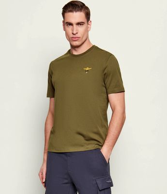 T-shirt męski na lato Aeronautica Militare ze sklepu: Gomez Fashion Store w kategorii: T-shirty męskie - zdjęcie 874714-BD9-10338_AM262M000074020