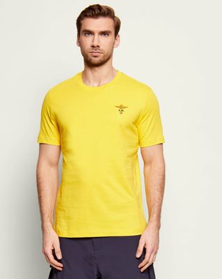 T-shirt męski na lato Aeronautica Militare ze sklepu: Gomez Fashion Store w kategorii: T-shirty męskie - zdjęcie 874714-BD9-10338_AM262M000074430