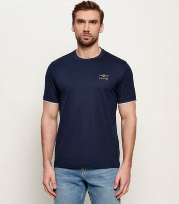 Aeronautica Militare - T-shirt męski na wiosnę ze sklepu: Gomez Fashion Store w kategorii: T-shirty męskie - zdjęcie 874714-BD9-10338_AM262M000075001