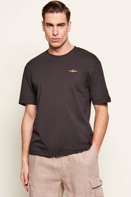 Aeronautica Militare - T-shirt męski ze sklepu: Gomez Fashion Store w kategorii: T-shirty męskie - zdjęcie 874714-BD9-10338_AM262M000077004