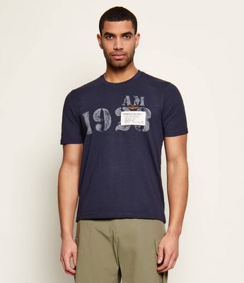 T-shirt męski Aeronautica Militare ze sklepu: Gomez Fashion Store w kategorii: T-shirty męskie - zdjęcie 874714-BD9-10338_AM262M000078001
