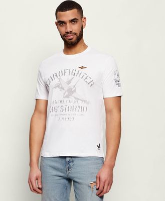 T-shirt męski Aeronautica Militare ze sklepu: Gomez Fashion Store w kategorii: T-shirty męskie - zdjęcie 874714-BD9-10338_AM262M000079002