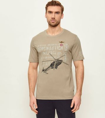 T-shirt męski Aeronautica Militare ze sklepu: Gomez Fashion Store w kategorii: T-shirty męskie - zdjęcie 874714-BD9-10338_AM262M000080382