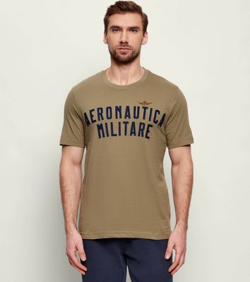 T-shirt męski wiosenny Aeronautica Militare ze sklepu: Gomez Fashion Store w kategorii: T-shirty męskie - zdjęcie 874714-BD9-10338_AM262M000081424