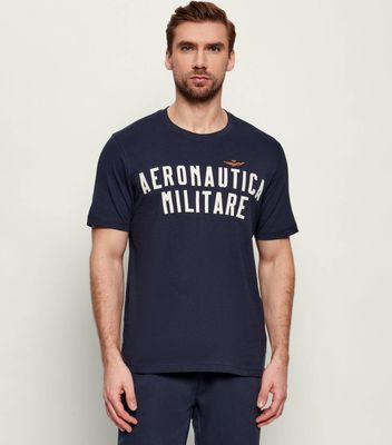 Aeronautica Militare - T-shirt męski na wiosnę letni ze sklepu: Gomez Fashion Store w kategorii: T-shirty męskie - zdjęcie 874714-BD9-10338_AM262M000081001