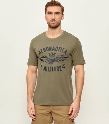 T-shirt męski Aeronautica Militare ze sklepu: Gomez Fashion Store w kategorii: T-shirty męskie - zdjęcie 874714-BD9-10338_AM262M000082424