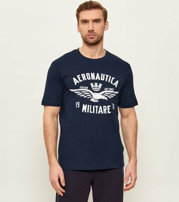 T-shirt męski młodzieżowy Aeronautica Militare ze sklepu: Gomez Fashion Store w kategorii: T-shirty męskie - zdjęcie 874714-BD9-10338_AM262M000082001