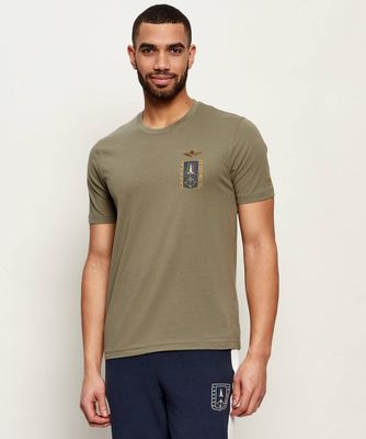T-shirt męski casual Aeronautica Militare ze sklepu: Gomez Fashion Store w kategorii: T-shirty męskie - zdjęcie 874714-BD9-10338_AM262M000083424