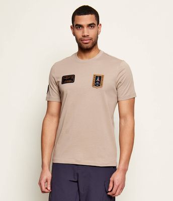 T-shirt męski młodzieżowy na lato Aeronautica Militare ze sklepu: Gomez Fashion Store w kategorii: T-shirty męskie - zdjęcie 874714-BD9-10338_AM262M000089382