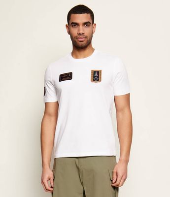 T-shirt męski młodzieżowy Aeronautica Militare ze sklepu: Gomez Fashion Store w kategorii: T-shirty męskie - zdjęcie 874714-BD9-10338_AM262M000089002