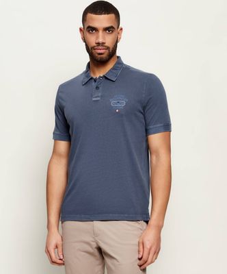T-shirt męski casualowy Aeronautica Militare ze sklepu: Gomez Fashion Store w kategorii: T-shirty męskie - zdjęcie 874714-BD9-10338_AM262M000065380