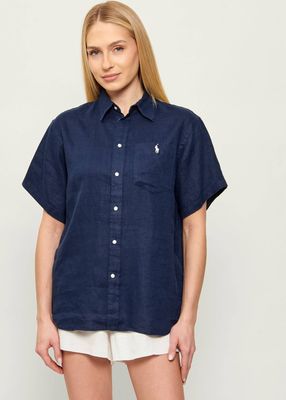 Koszula damska na wiosnę Polo Ralph Lauren ze sklepu: Gomez Fashion Store w kategorii: Koszule damskie - zdjęcie 874714-BD9-10338_PR261W000081A2B