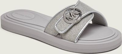 Klapki damskie na lato Michael Kors ze sklepu: Gomez Fashion Store w kategorii: Klapki damskie - zdjęcie 874714-BD9-10338_MK262W000030040