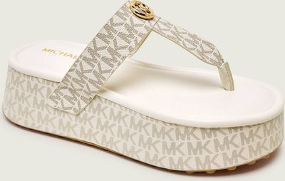 Michael Kors - Klapki damskie na lato ze sklepu: Gomez Fashion Store w kategorii: Klapki damskie - zdjęcie 874714-BD9-10338_MK262W000038150