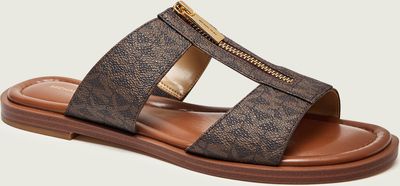 Klapki damskie na lato Michael Kors ze sklepu: Gomez Fashion Store w kategorii: Klapki damskie - zdjęcie 874714-BD9-10338_MK262W000044200