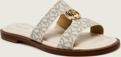 Klapki damskie na lato Michael Kors ze sklepu: Gomez Fashion Store w kategorii: Klapki damskie - zdjęcie 874714-BD9-10338_MK262W000048150