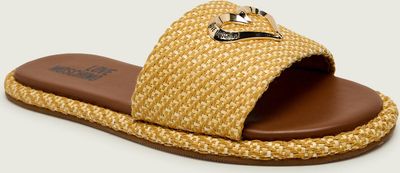 Klapki damskie na lato Love Moschino ze sklepu: Gomez Fashion Store w kategorii: Klapki damskie - zdjęcie 874714-BD9-10338_LM262W000012117